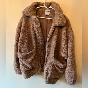 I.AM.GIA brown teddy coat
